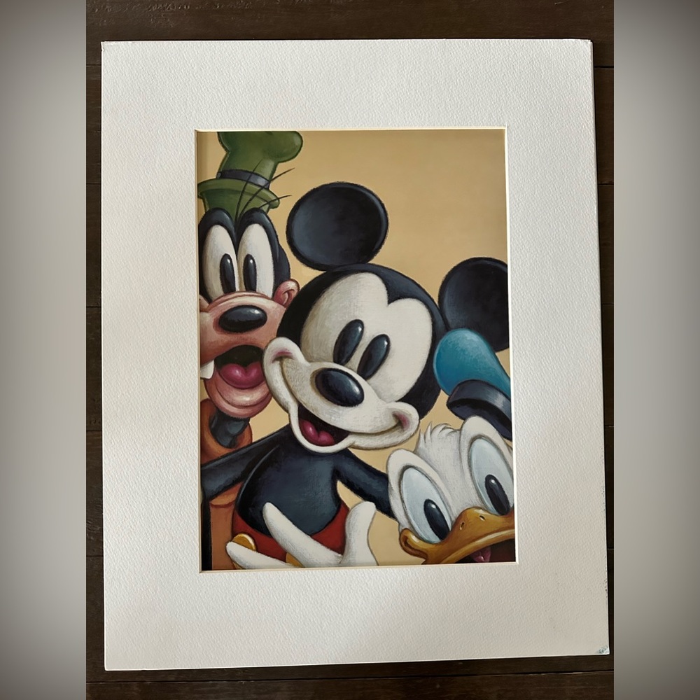 Disney Collectors Matted print, Mickey & Friends
